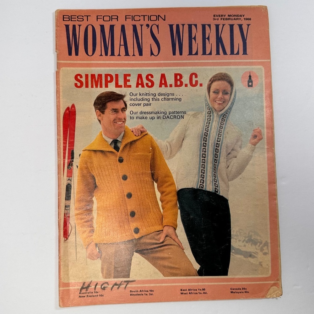 1968 Woman’s Weekly Magazine – Vintage UK Edition